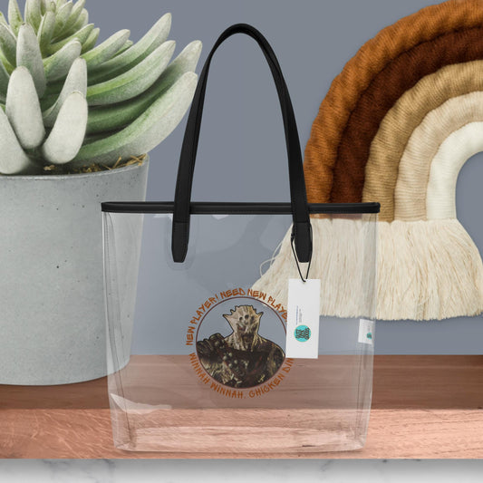 Mass Effect Vorcha “New Player! Need New Player!” – Transparent Gamer Tote Clear tote bag